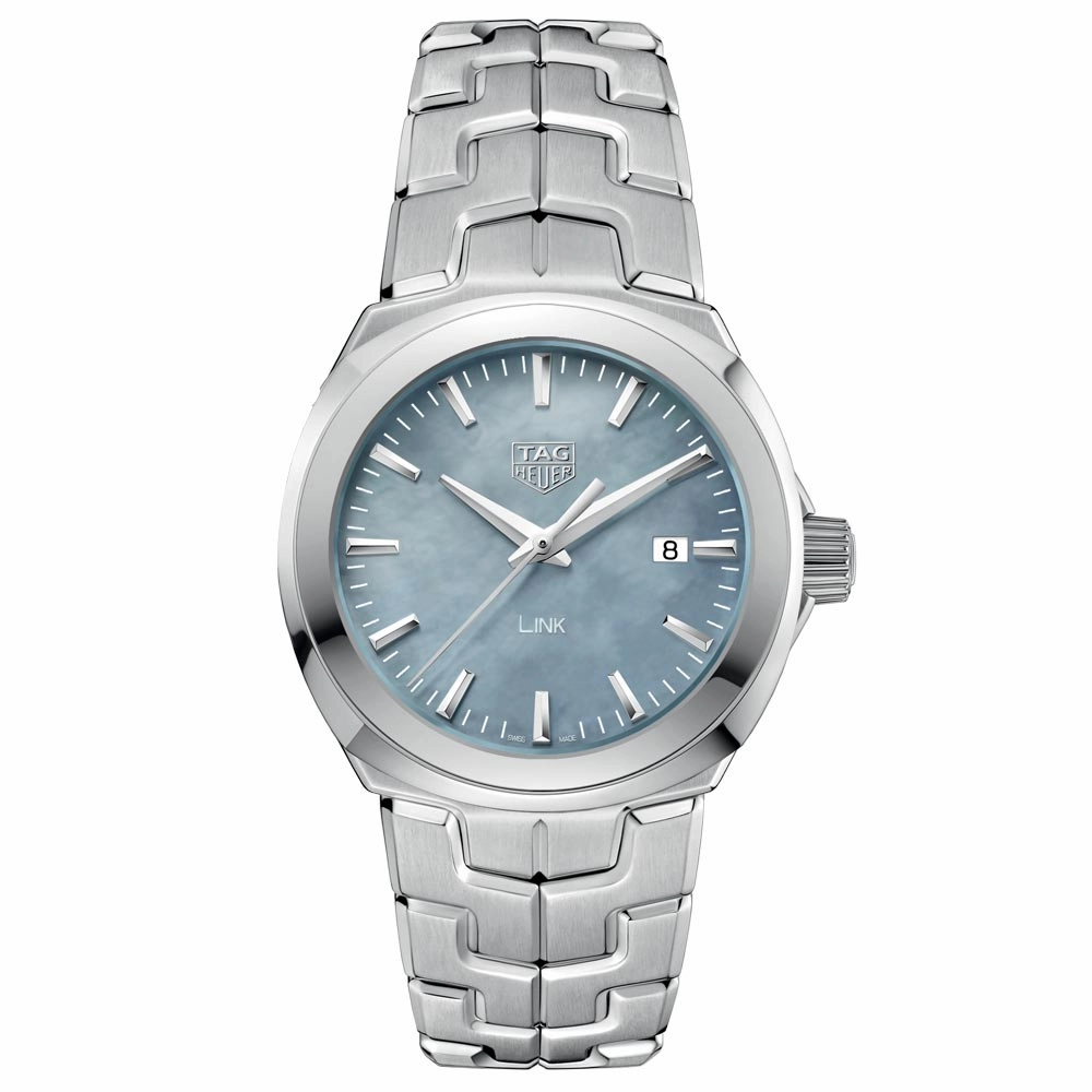 TAG Heuer Link 32mm Blue MOP Dial Ladies Quartz Watch WBC1311.BA0600