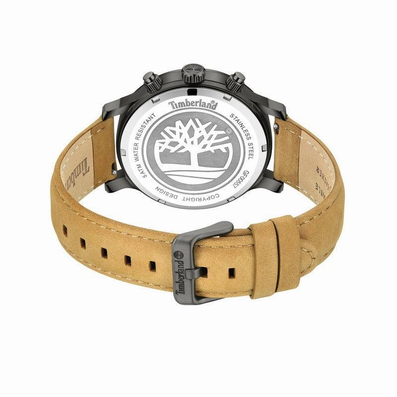 Timberland Henniker II Multifunction Tan Leather Strap Watch