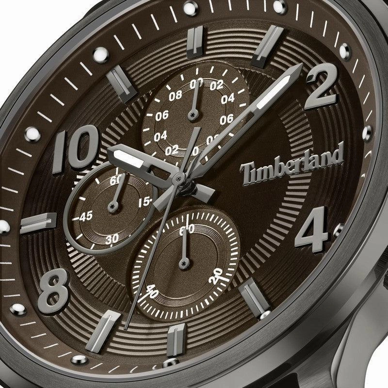 Timberland Henniker II Multifunction Tan Leather Strap Watch