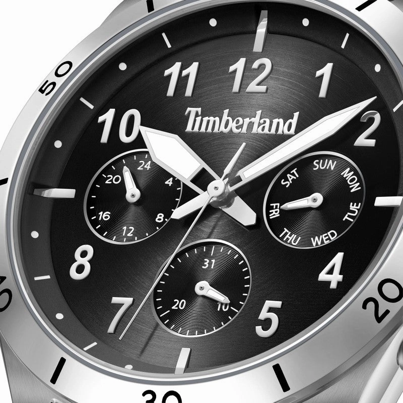 Timberland Hooksett Multifunction Black Dial Watch