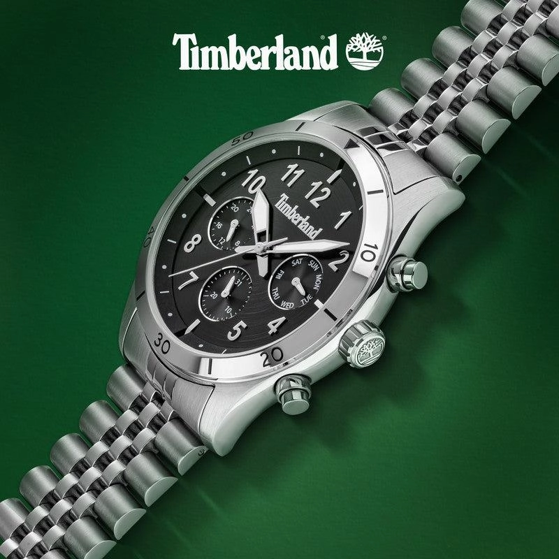 Timberland Hooksett Multifunction Black Dial Watch
