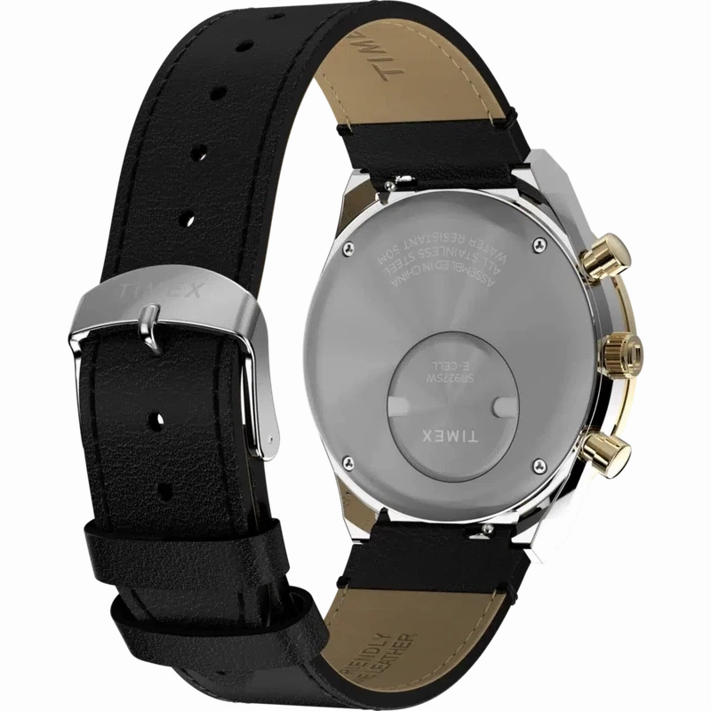 TIMEX Chronograph 40mm Leather Strap Watch
