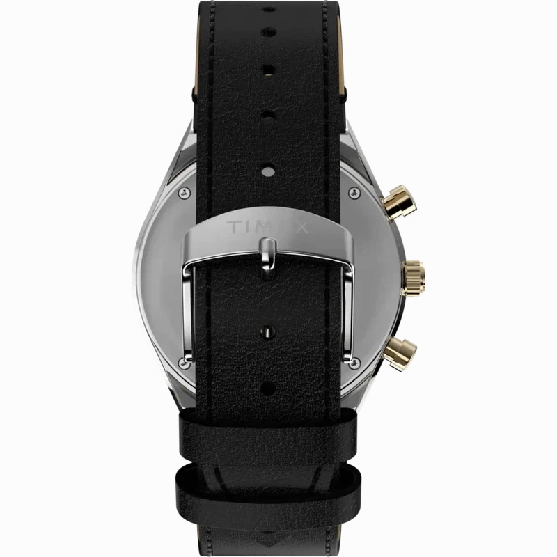 TIMEX Chronograph 40mm Leather Strap Watch