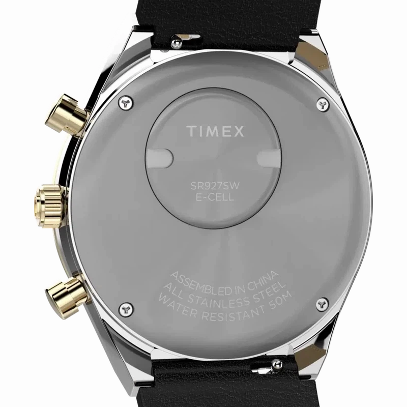 TIMEX Chronograph 40mm Leather Strap Watch