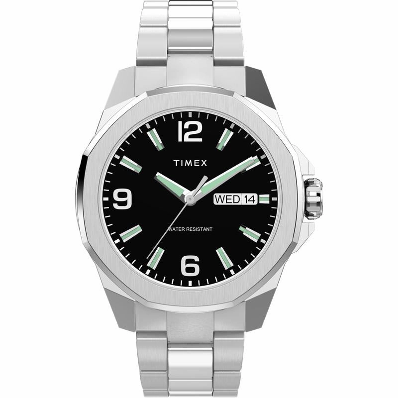 TIMEX Essex Ave 46mm Stainless Steel Bracelet Watch