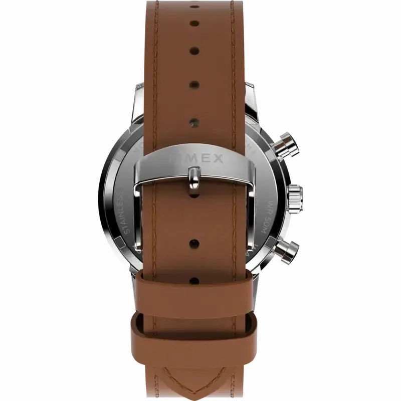TIMEX Marlin Chronograph Tachymeter 40mm Leather Strap Watch