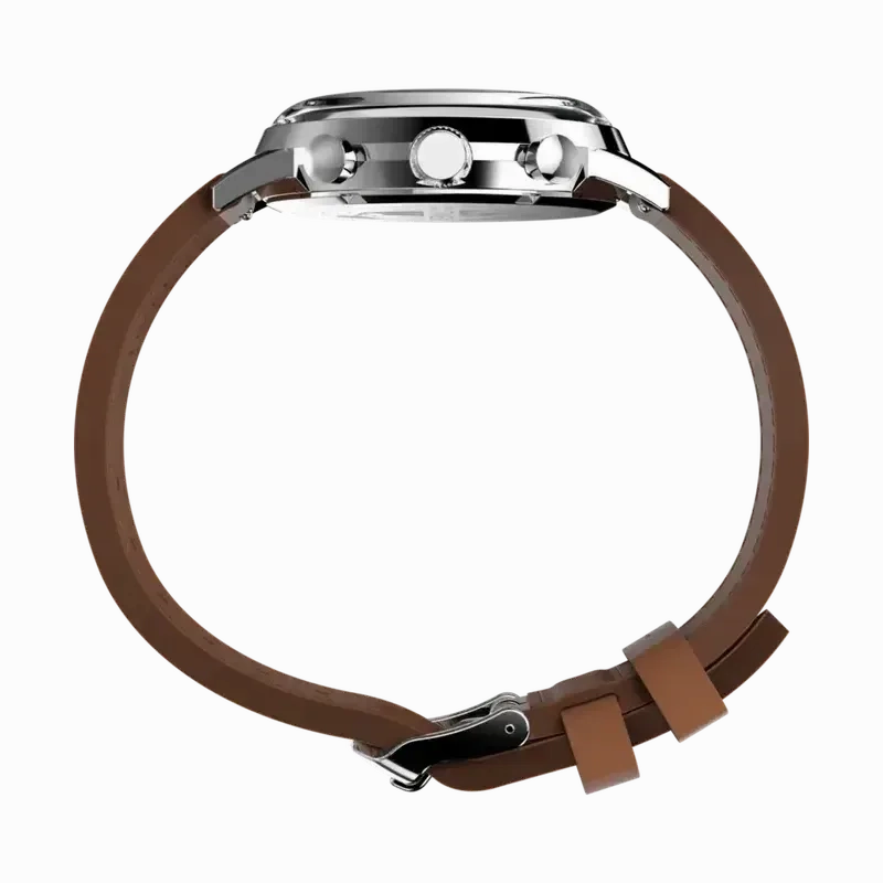 TIMEX Marlin Chronograph Tachymeter 40mm Leather Strap Watch