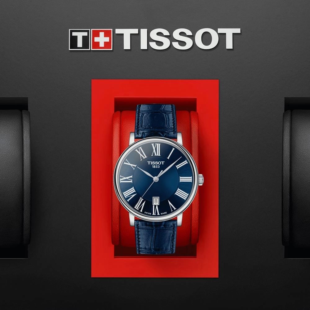 Tissot Carson Premium 40mm Blue Dial Gents Quartz Watch T1224101604300