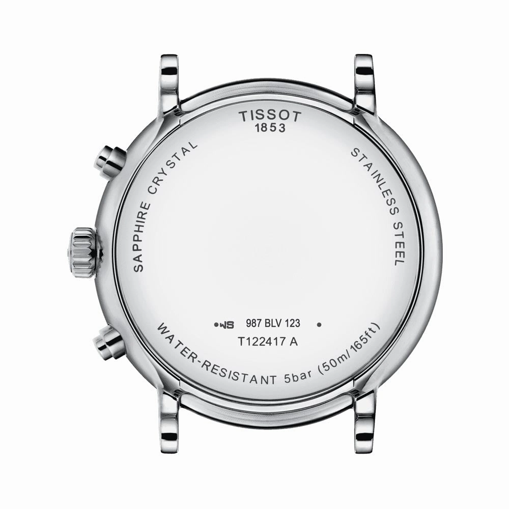 Tissot Carson Premium Chronograph 41mm Silver Dial Gents Quartz Watch T1224171603300