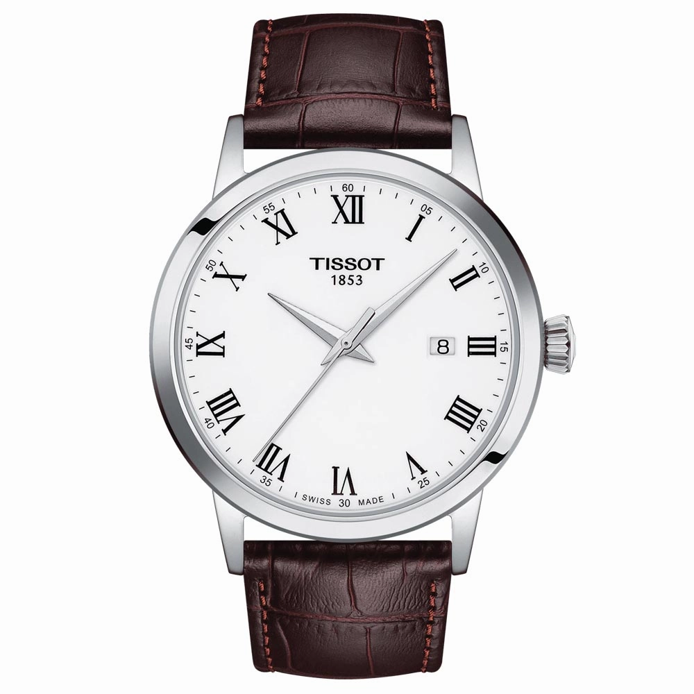 Tissot Classic Dream 42mm White Dial Gents Quartz Watch T1294101601300