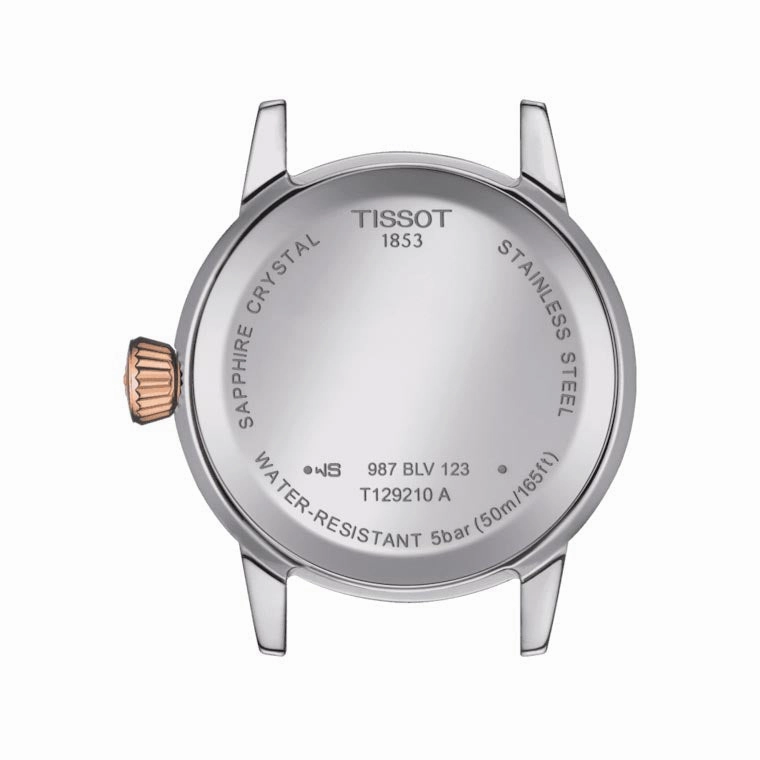 Tissot Classic Dream Lady 28mm White Dial Rose Gold PVD Steel Quartz Watch T1292102201300