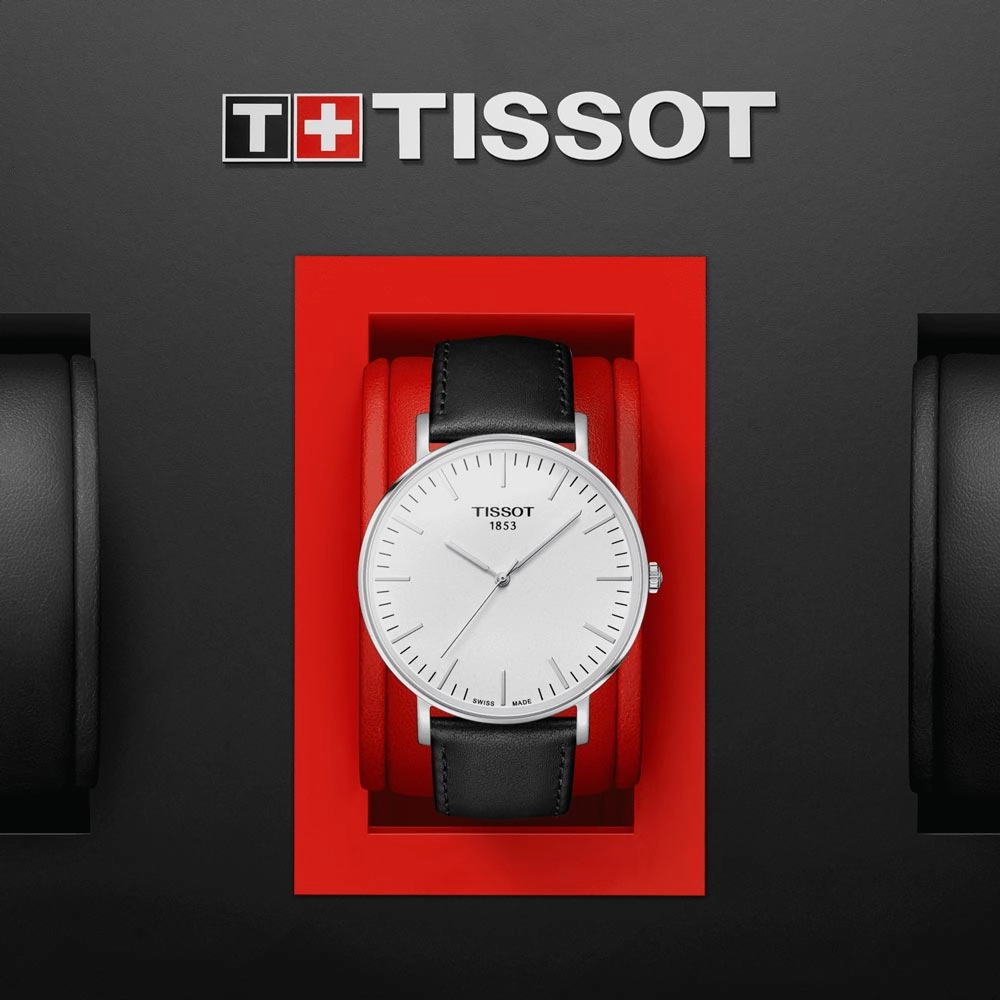 Tissot Everytime 42mm Silver Dial Gents Quartz Watch T1096101603100