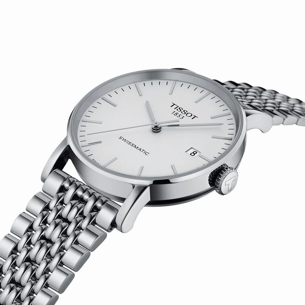 Tissot Everytime Swissmatic 40mm Silver Dial Automatic Gents Watch T1094071103100