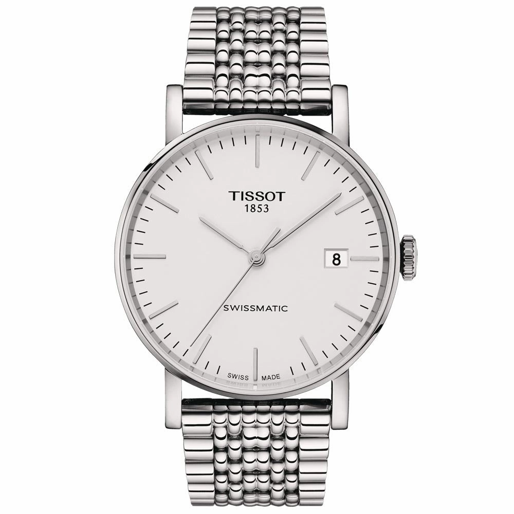 Tissot Everytime Swissmatic 40mm Silver Dial Automatic Gents Watch T1094071103100