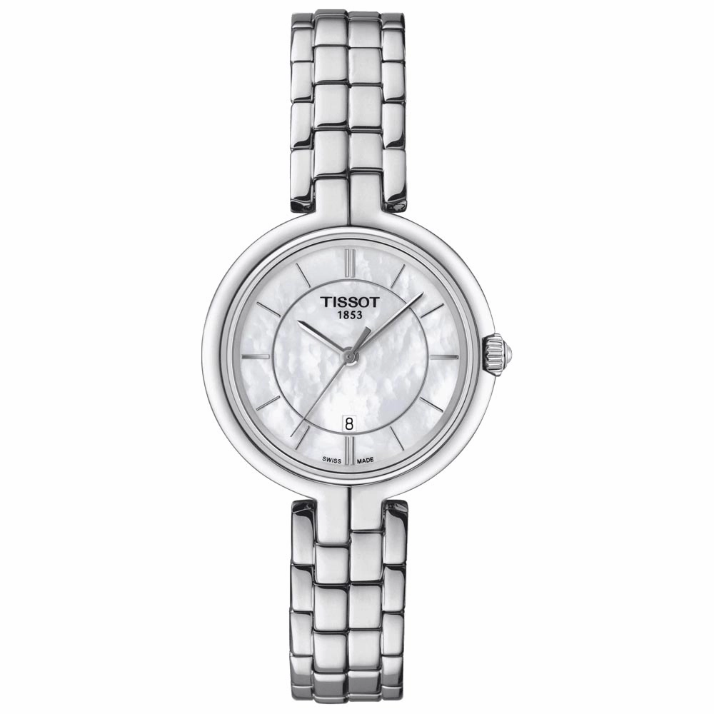 Tissot Flamingo 30mm MOP Dial Ladies Quartz Watch T0942101111100