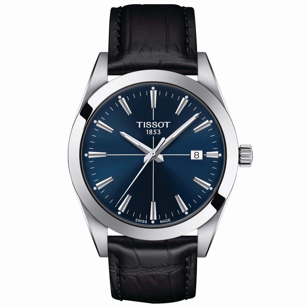 Tissot Gentleman 40mm Blue Dial Gents Quartz Watch T1274101604101