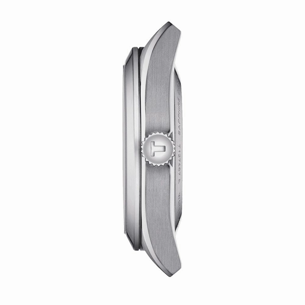 Tissot Gentleman Powermatic 80 Silicium 40mm Ice Blue Dial Automatic Gents Watch T1274071135100