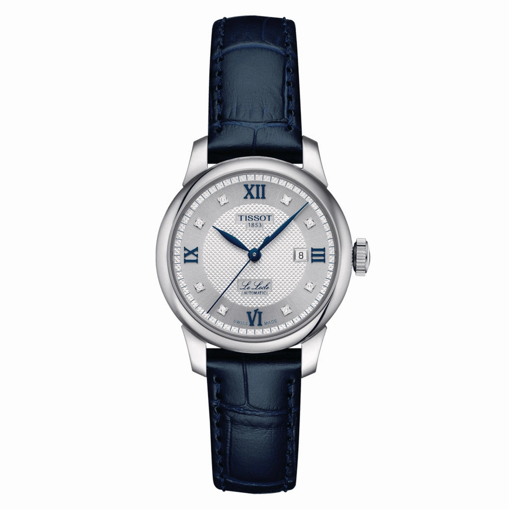 Tissot Le Locle Automatic Lady 20th Anniversary 29mm Silver Diamond Dot Dial Watch T0062071103601