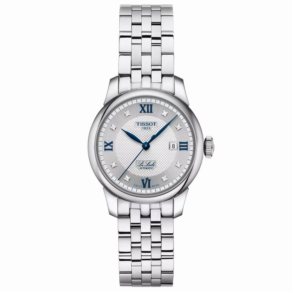 Tissot Le Locle Automatic Lady 20th Anniversary 29mm Silver Diamond Dot Dial Watch T0062071103601