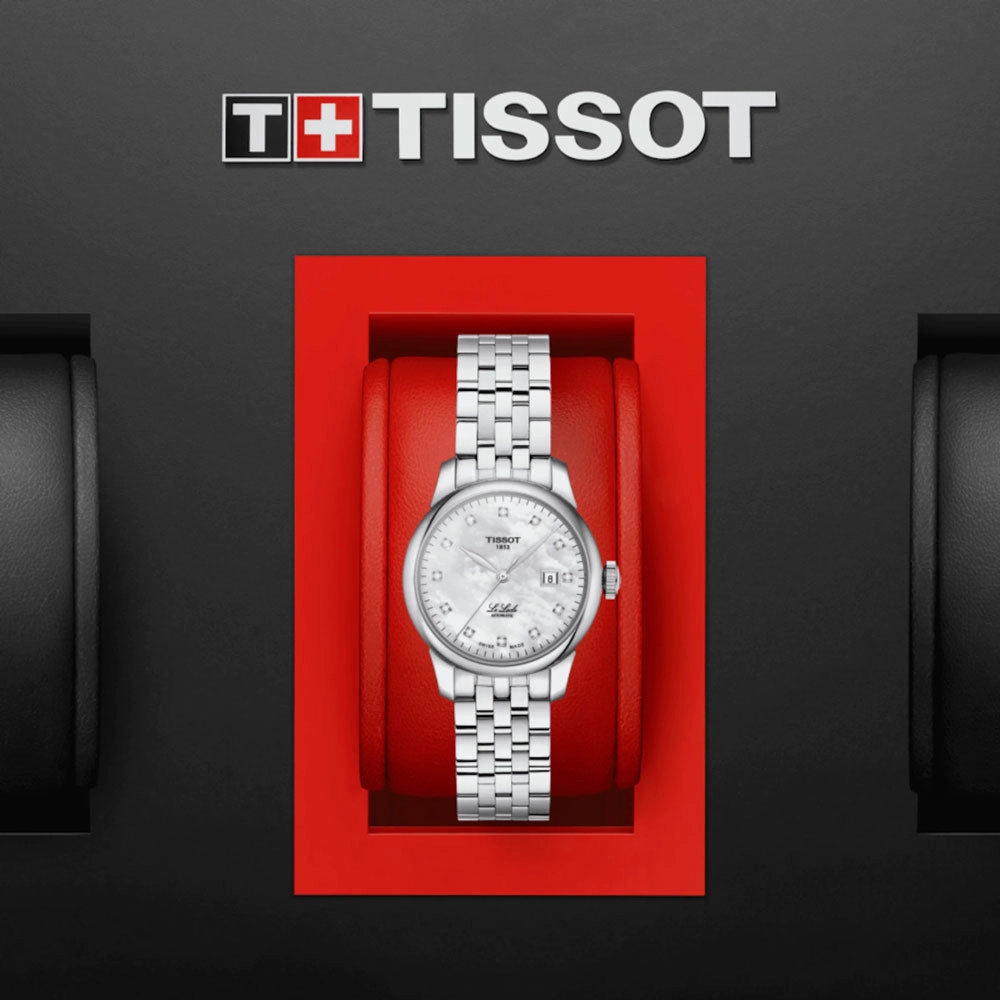 Tissot Le Locle Automatic Lady 29mm MOP Diamond Dot Dial Watch T0062071111600