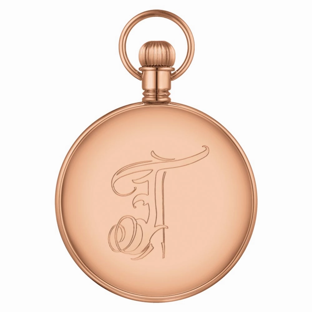 Tissot Lepine Mechanical Rose Gold Plated Brass 51mm Silver Embossed Dial Manual Wound Pocket Watch T8614059903301