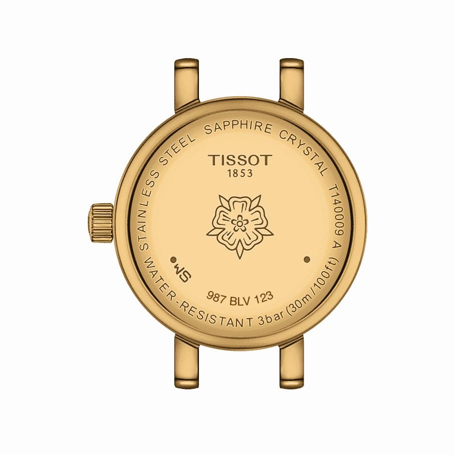Tissot Lovely Round 19.5mm Green Dial Gold PVD Steel Ladies Quartz Watch T1400093609100