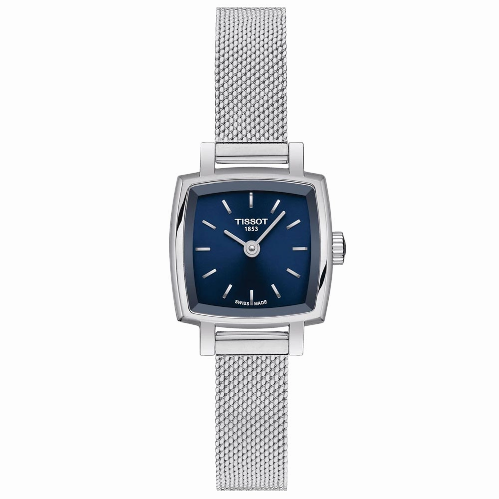 Tissot Lovely Square 20mm Blue Dial Ladies Quartz Watch T0581091104100