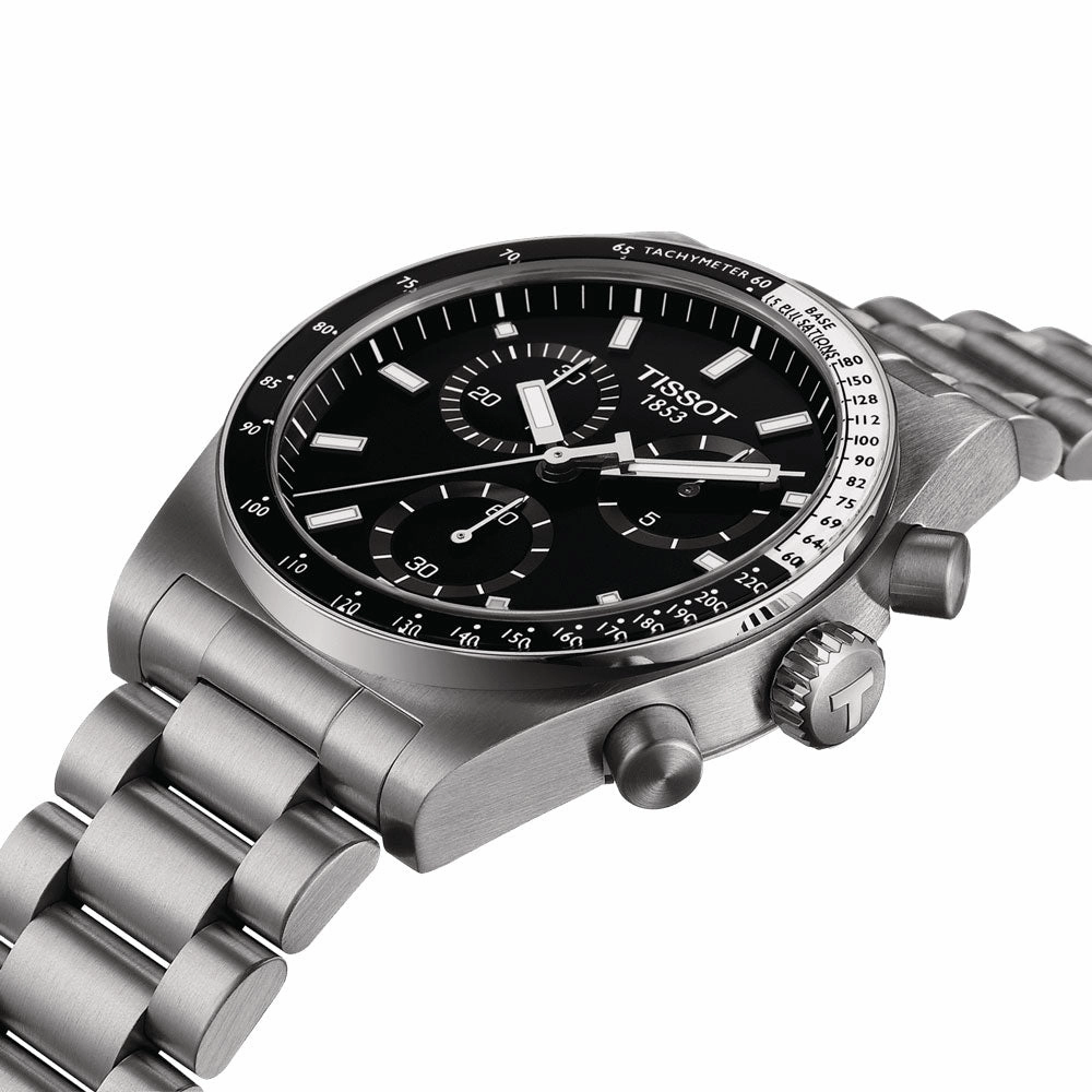 Tissot PR516 Chronograph 40mm Black Dial Quartz Gents Watch T1494171105100