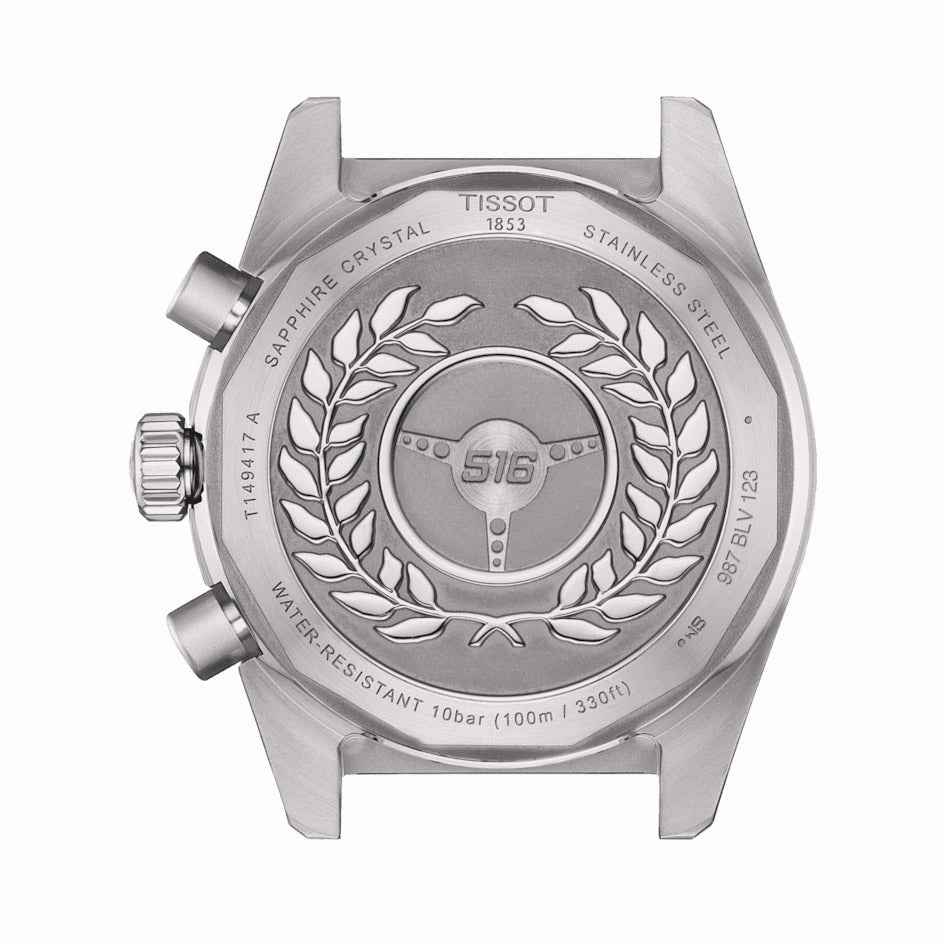 Tissot PR516 Chronograph 40mm Black Dial Yellow Gold PVD Steel Quartz Gents Watch T1494172205100