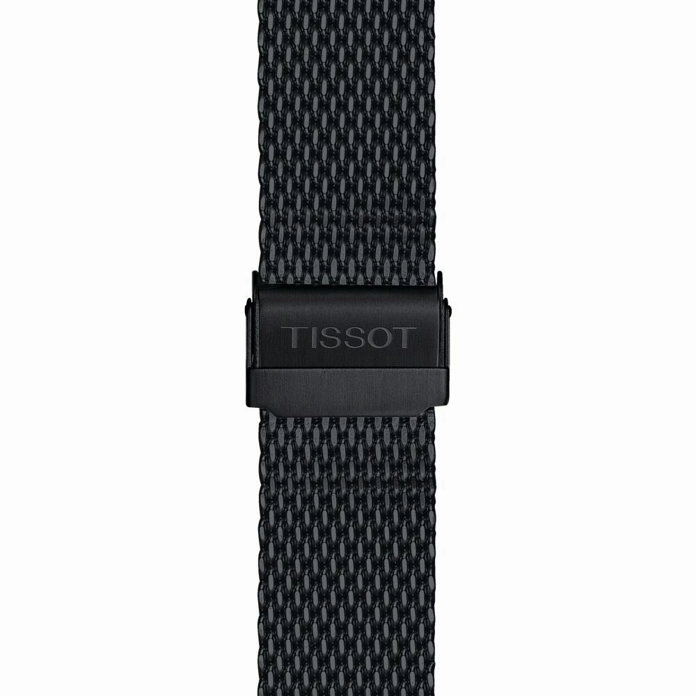 Tissot PR 100 Chronograph 41mm Black Dial Black PVD Steel Gents Quartz Watch T1014173305100