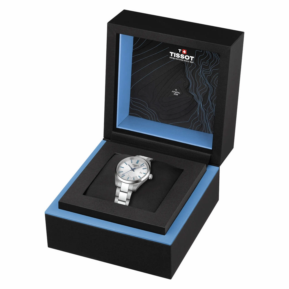 Tissot PR 100 Jungfraubahn Special Edition 34mm Silver Dial Ladies Quartz Watch T1502101103101