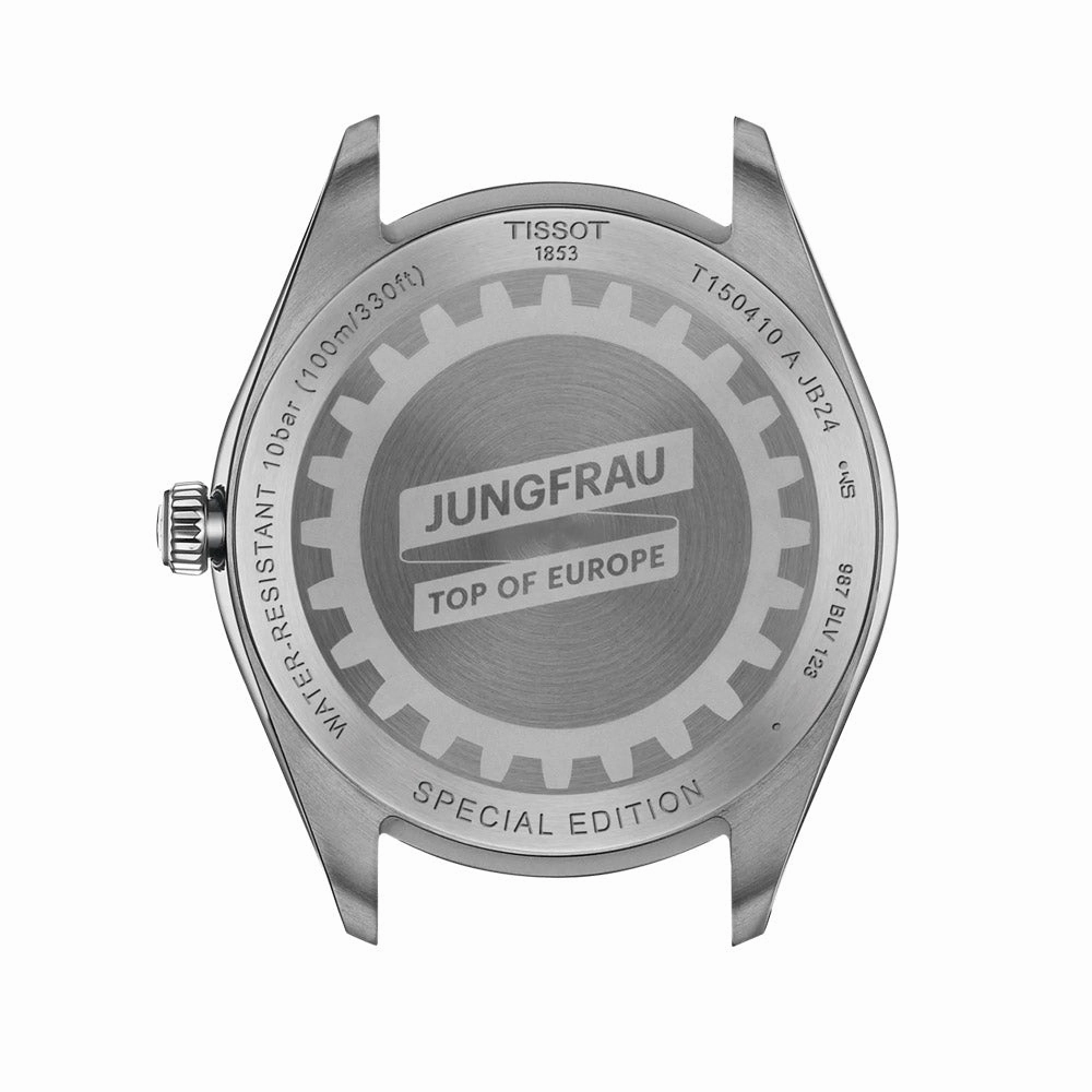 Tissot PR 100 Jungfraubahn Special Edition 40mm Silver Dial Gents Quartz Watch T1504101103100