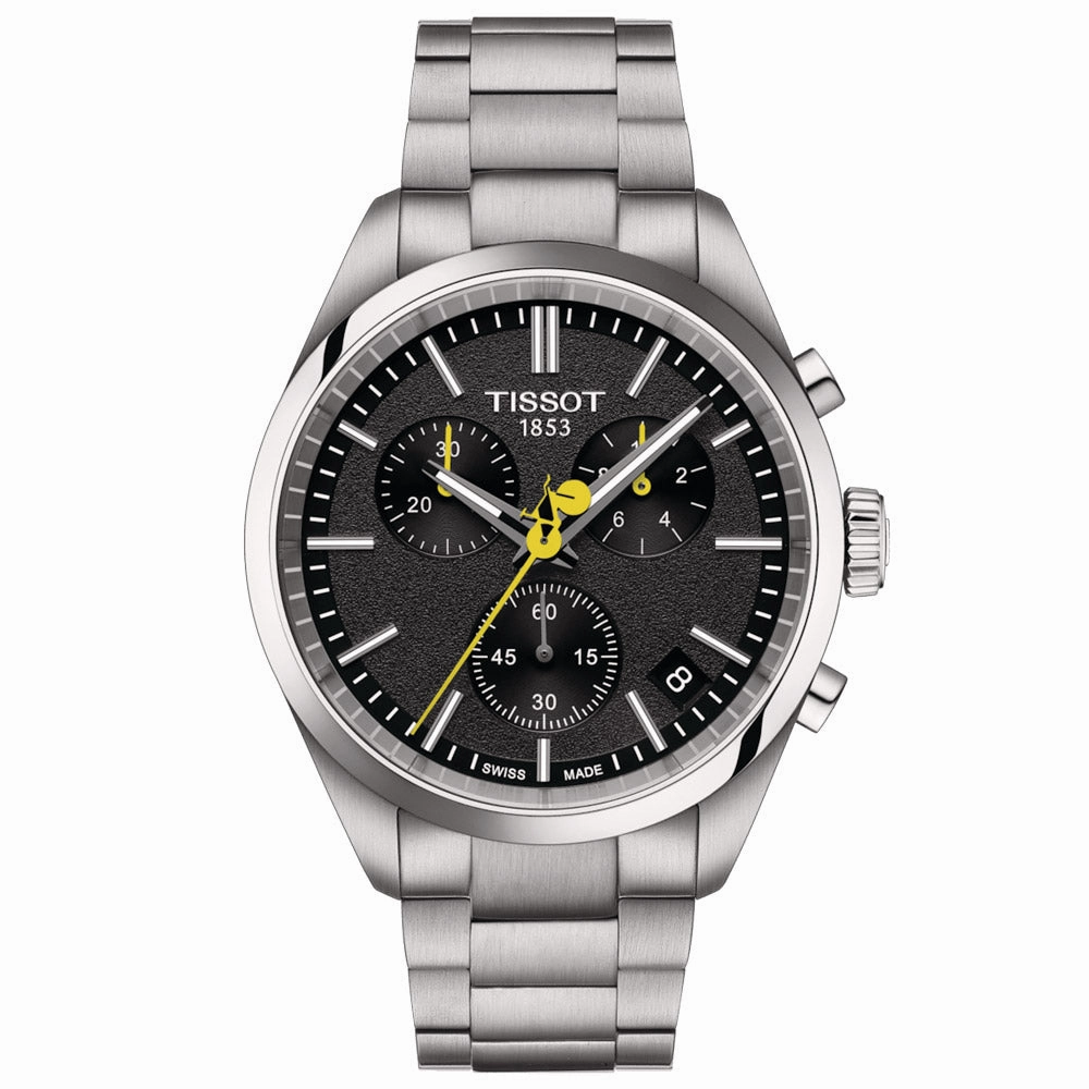 Tissot PR 100 Tour De France 40mm Black Dial Quartz Chronograph Gents Watch T1504171105100