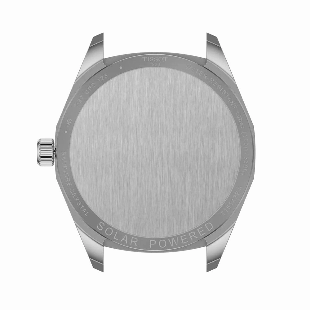 Tissot PRC 100 Solar 39mm Silver Dial Quartz Watch T1514221103100