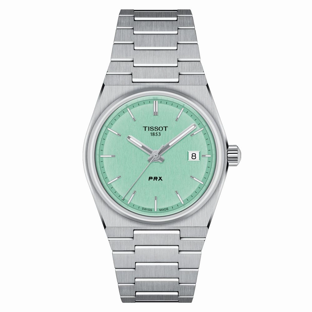 Tissot PRX 35mm Light Green Dial Quartz Watch T1372101109100