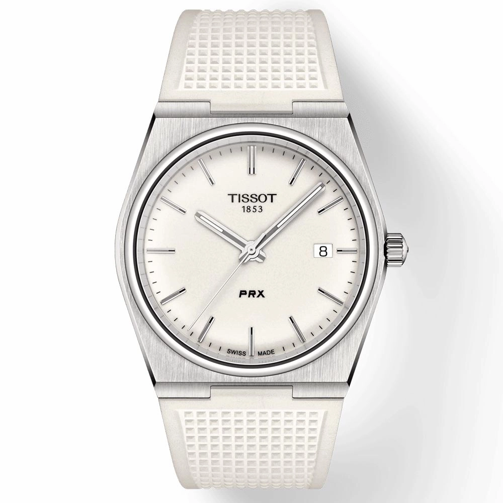 Tissot PRX 40mm White Dial Quartz Gents Watch T1374101701100