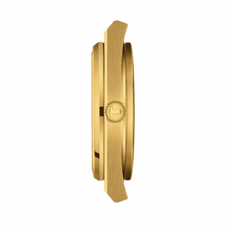 Tissot PRX Powermatic 80 Champagne Dial 40mm Gold PVD Steel Automatic Gents Watch T1374073302100