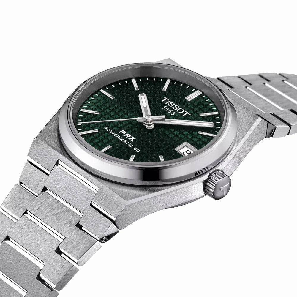Tissot PRX Powermatic 80 Green Dial 35mm Automatic Watch T1372071109100
