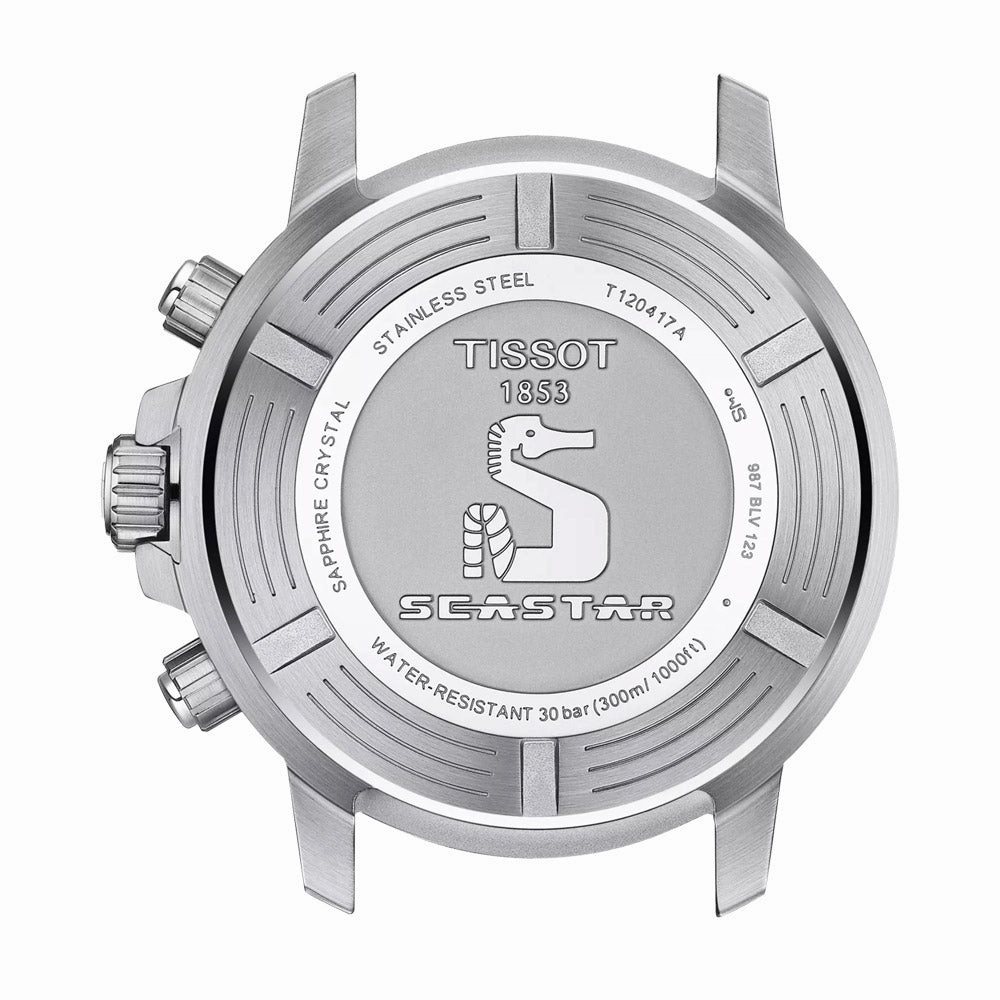 Tissot Seastar 1000 Chronograph 45.5mm Blue Dial Gents Quartz Watch T1204171104103