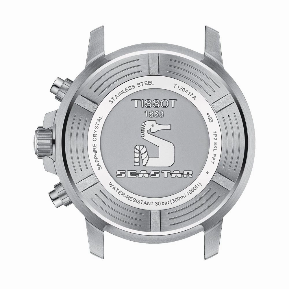 Tissot Seastar 1000 Chronograph 45.5mm Blue Dial Quartz Gents Watch T1204171704100