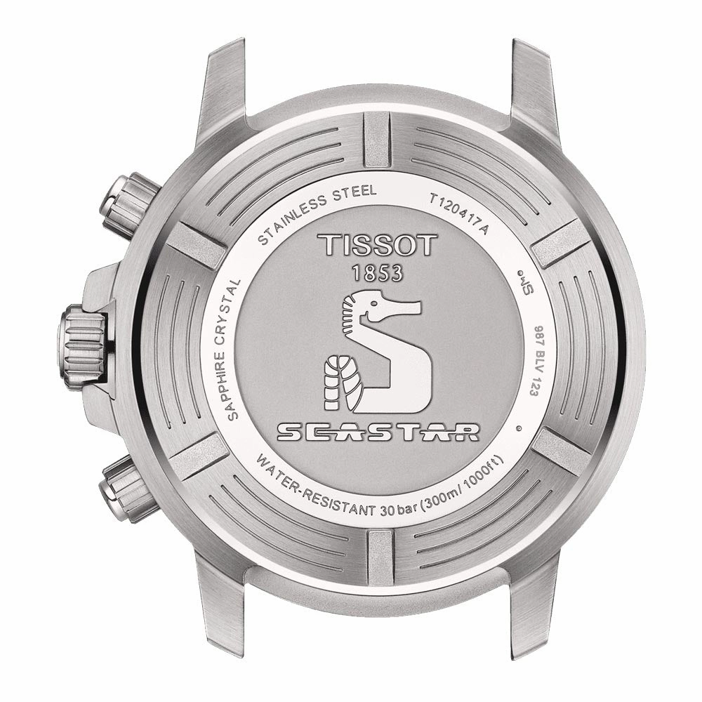 Tissot Seastar 1000 Chronograph 45.5mm Green Dial Gents Quartz Watch T1204171109101