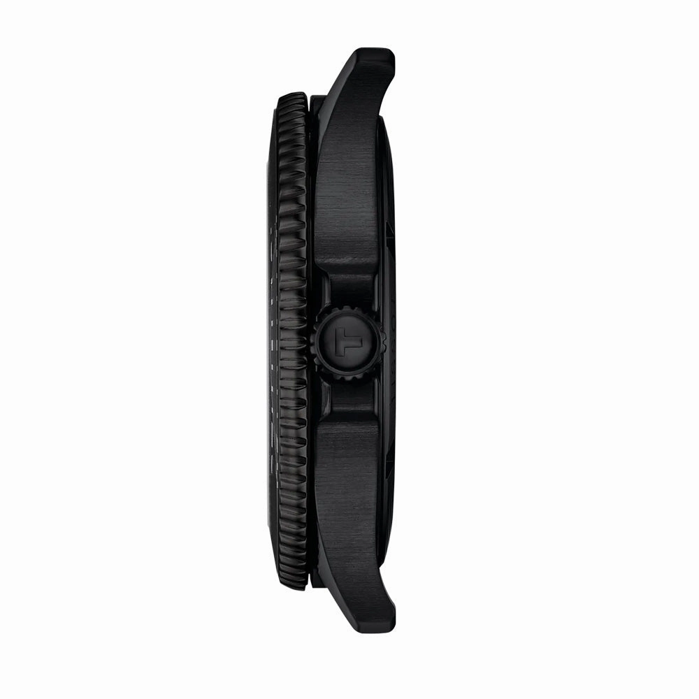 Tissot Seastar 1000 Graded Red Black Dial 40mm Black PVD Steel Quartz Gents Watch T1204103342100