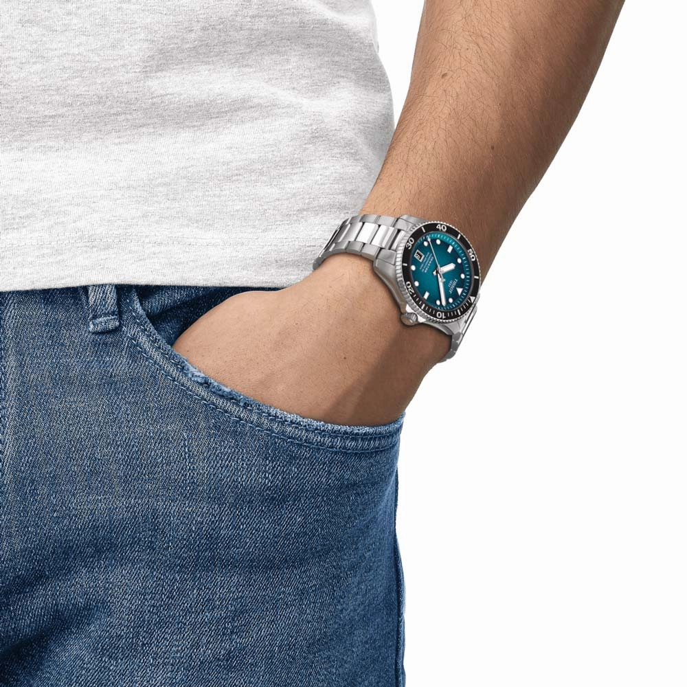 Tissot Seastar 1000 Powermatic 80 Blue Dial 40mm Automatic Gents Watch T1208071109100