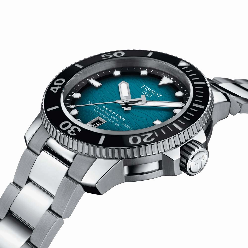 Tissot Seastar 2000 Powermatic 80 Blue Dial 46mm Automatic Gents Watch T1206071104100