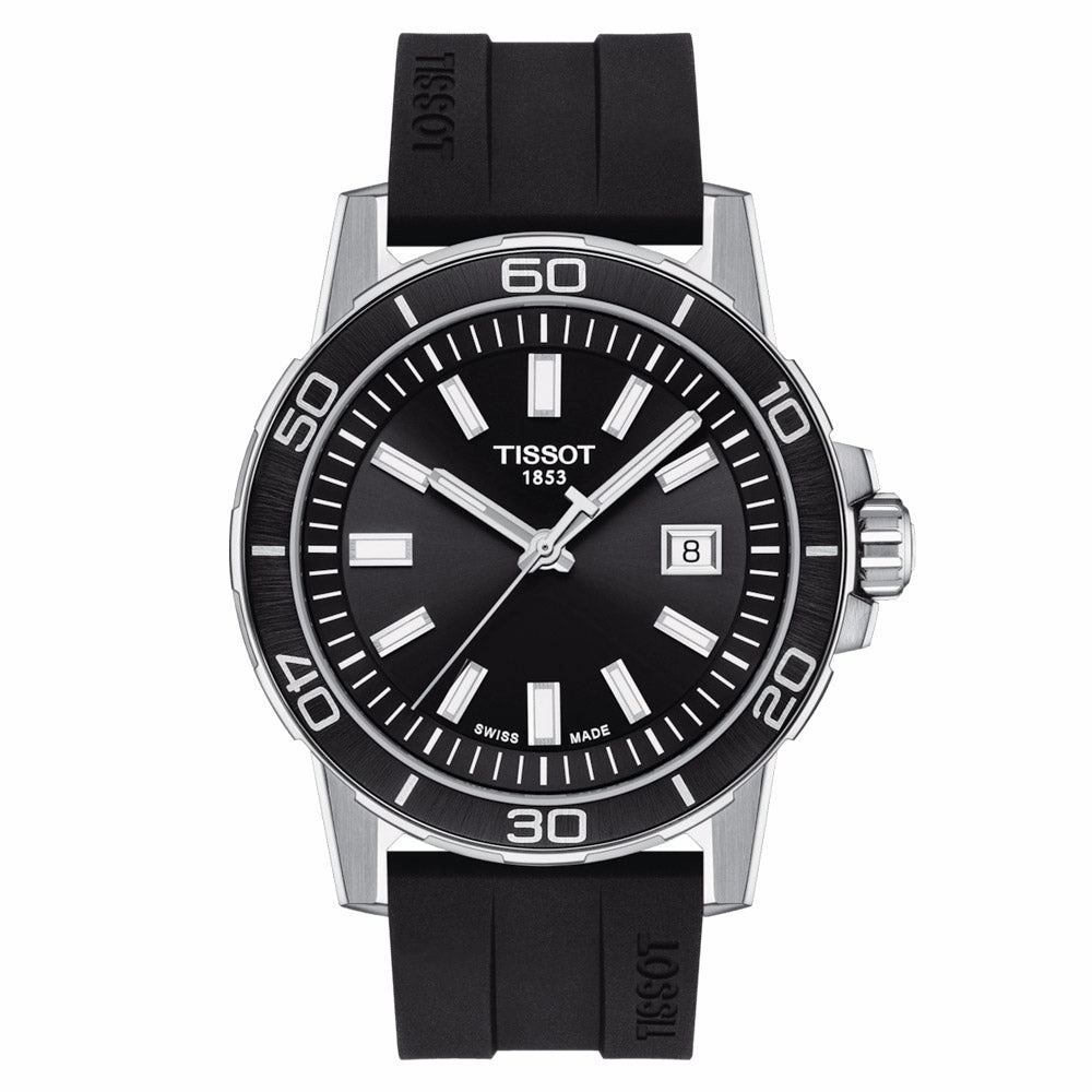 Tissot Supersport Gent 44mm Black Dial Quartz Watch T1256101705100