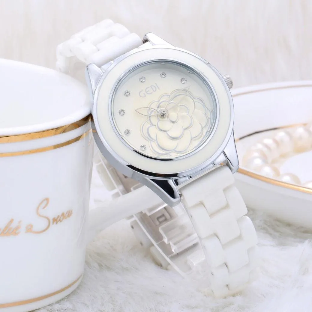Trendy Fashion Waterproof Ladies Ceramic Watch 