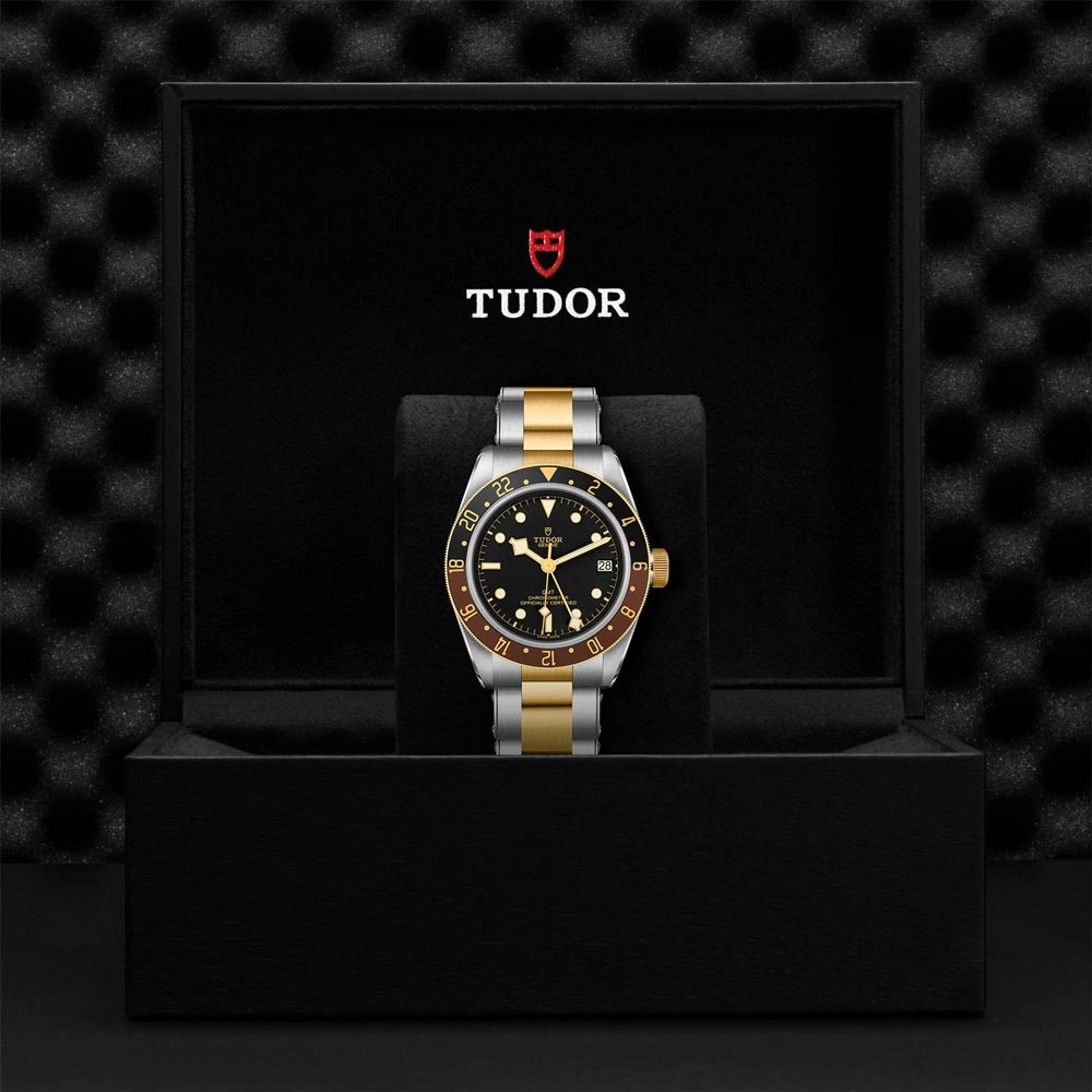TUDOR Black Bay GMT S&G 41mm Black Dial Steel & Gold Gents Watch M79833MN-0001