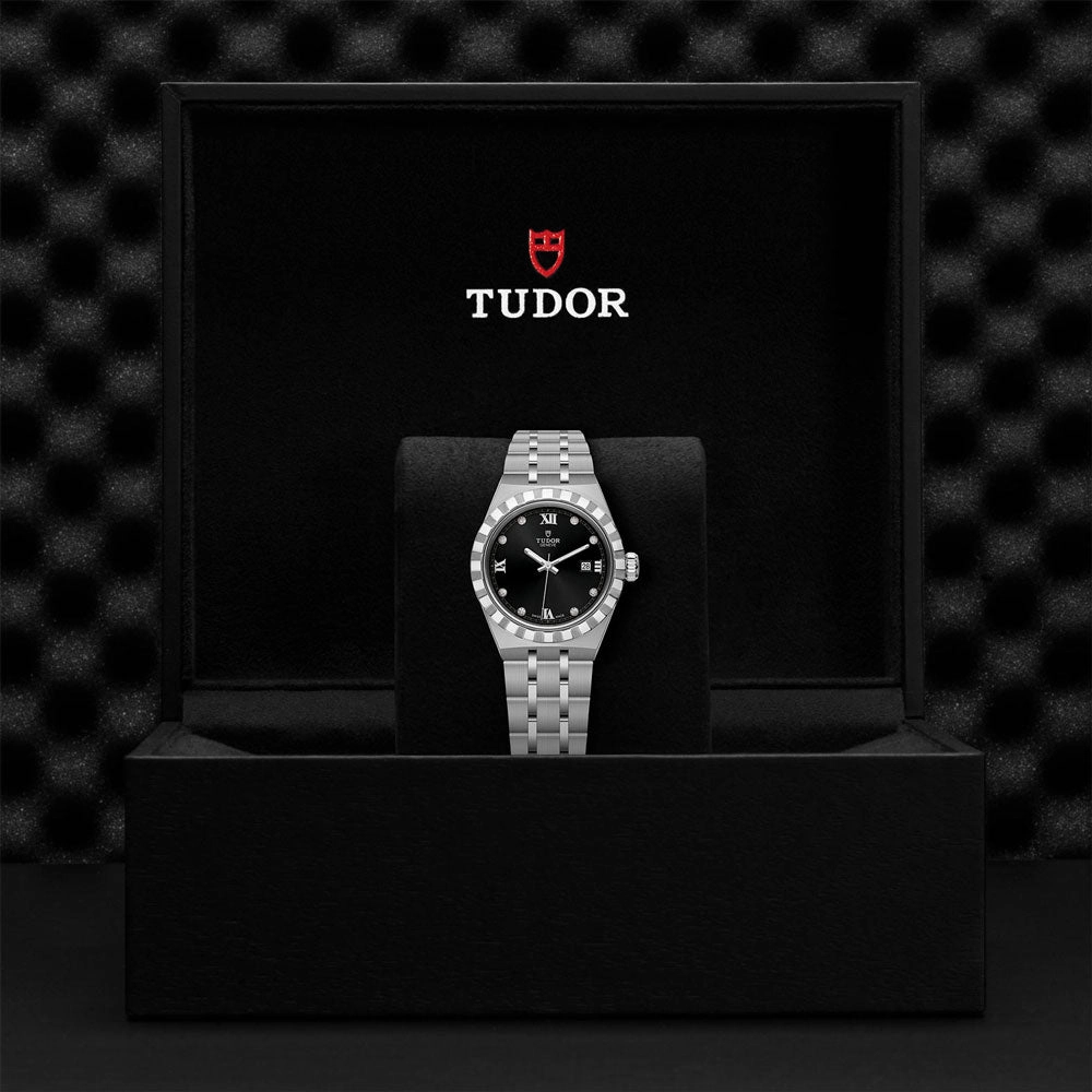 TUDOR Royal 28mm Black Dial Ladies Watch M28300-0004