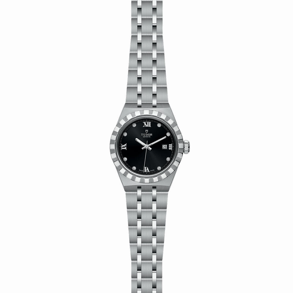TUDOR Royal 28mm Black Dial Ladies Watch M28300-0004