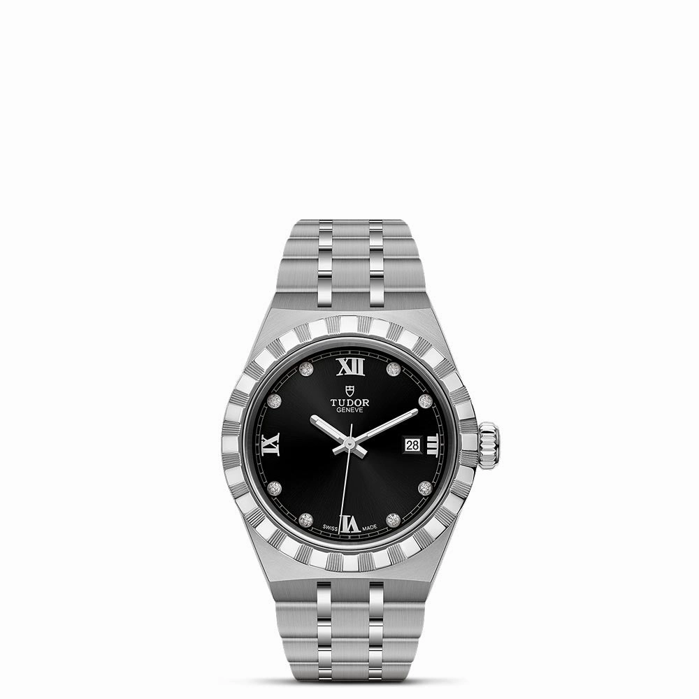 TUDOR Royal 28mm Black Dial Ladies Watch M28300-0004
